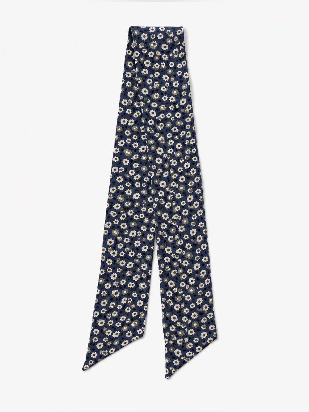 NEW - Madewell Silk Skinny Bandana Blue Flower
